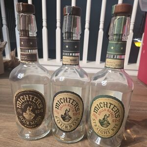 Michter's Whiskey Bottle Trio (3 Empty Bottles)